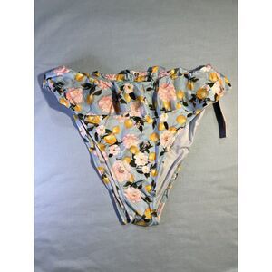 NWT Victoria's Secret High-Waisted Swim Bottoms Lemon Print